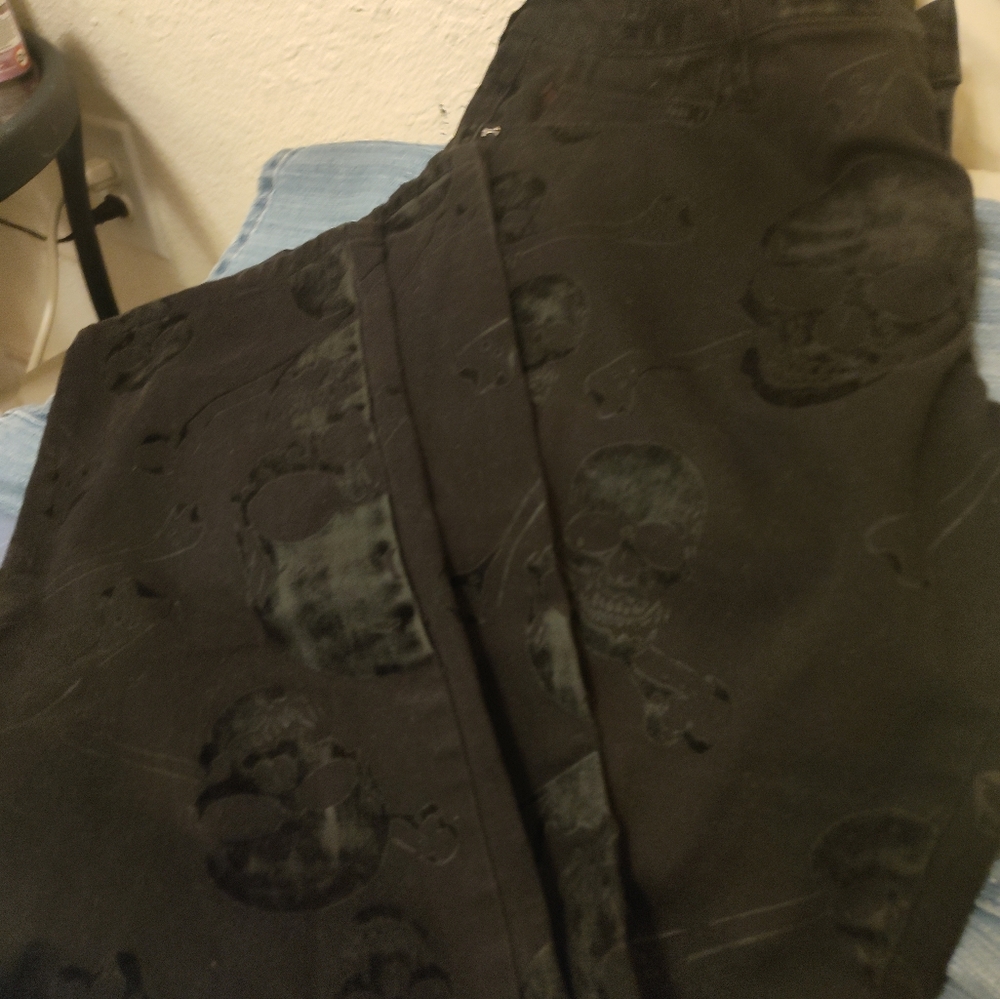 Royal Bones skull jeans